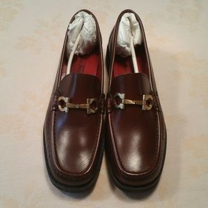 Never Worn - Salvatore Ferragamo Leather Loafers